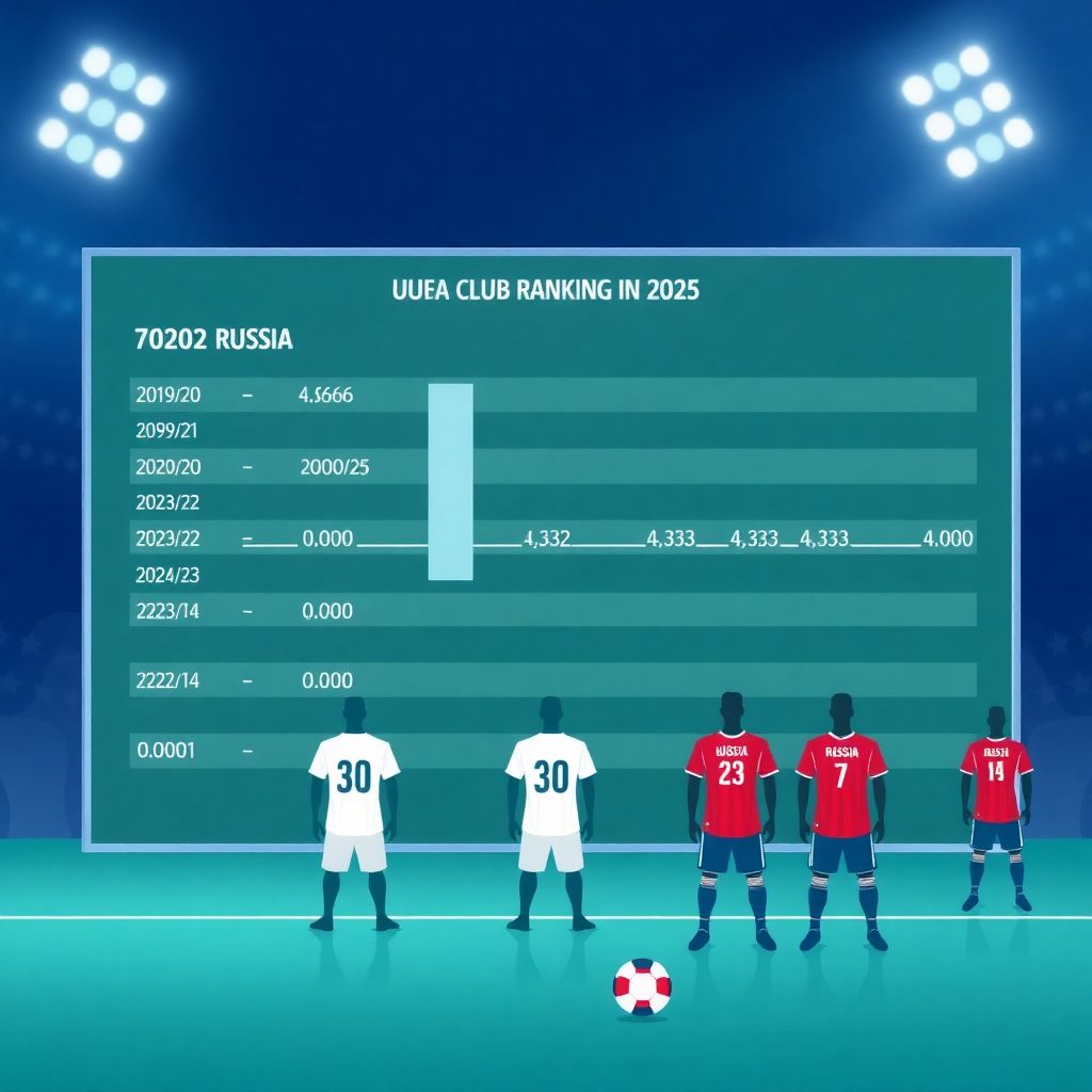 Россия в рейтингах клубов УЕФА: как изменились позиции за последние пять лет