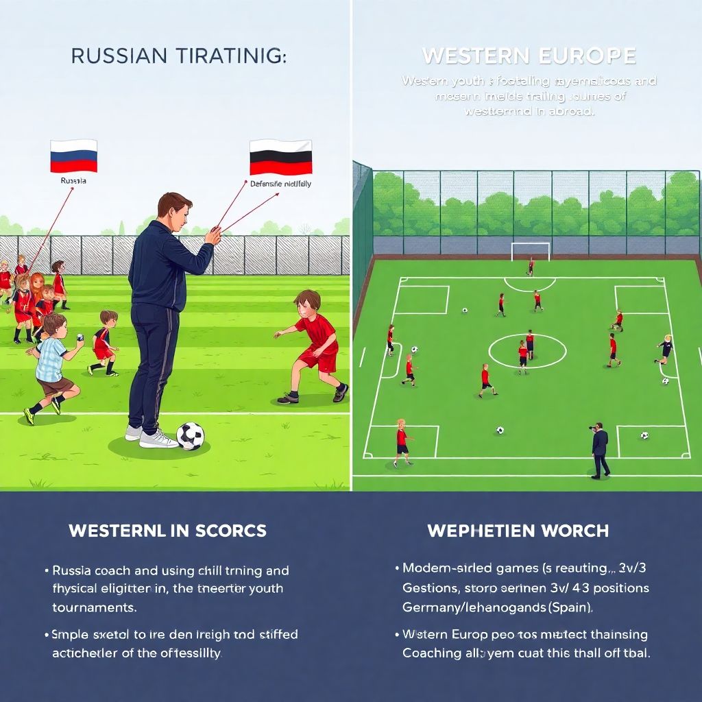 Сравнение систем подготовки молодых игроков: Россия и Западная Европа