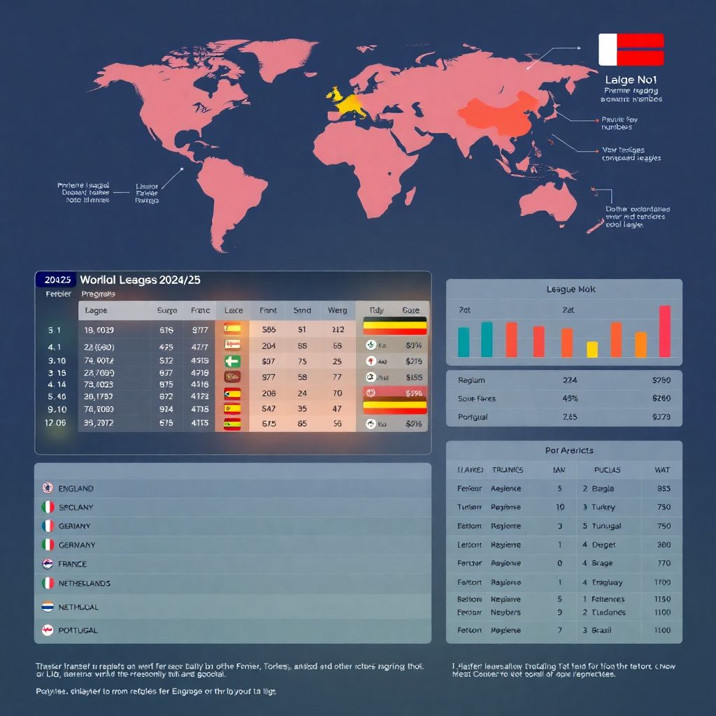 Глобальные рейтинги лиг мира и место России в международном футболе