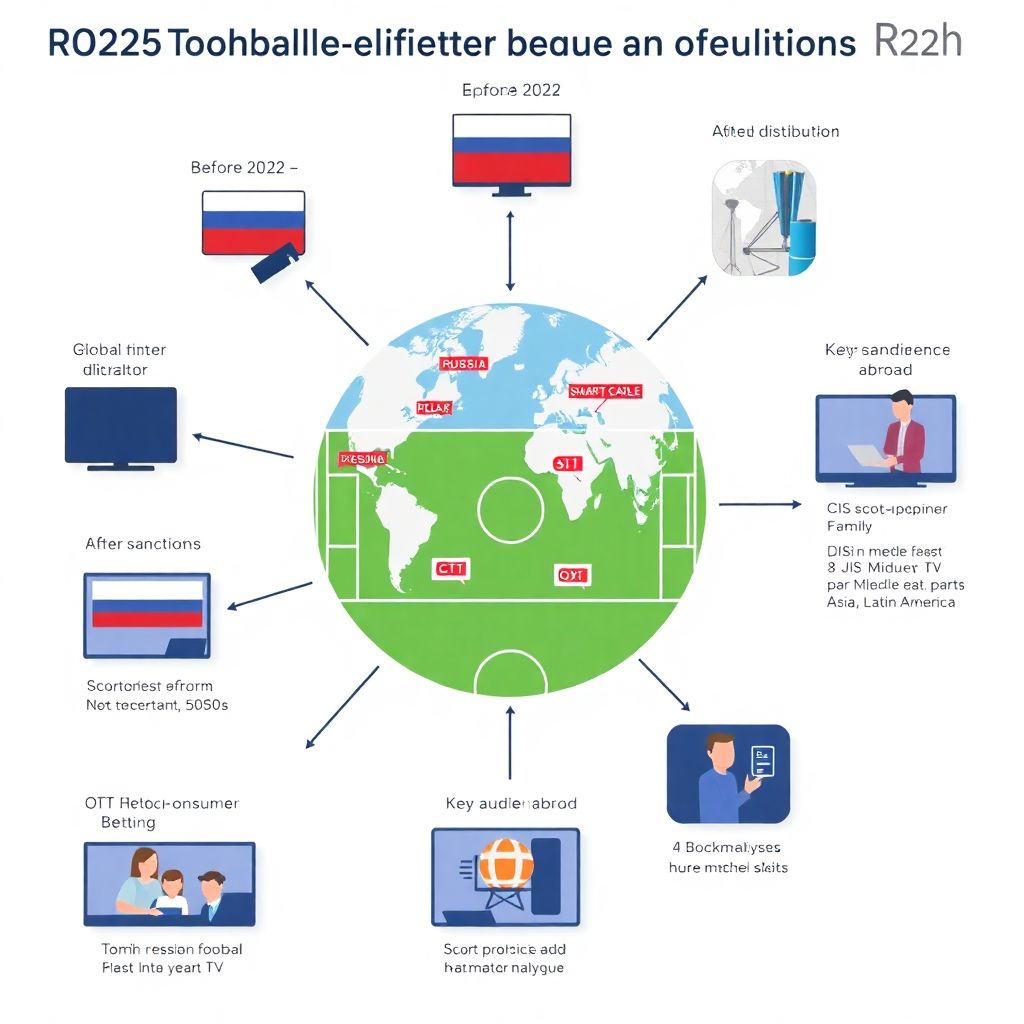 Транслируемые матчи и рынок вещания российского футбола за рубежом