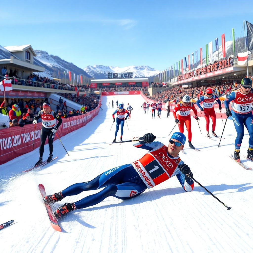 Коростелев и провал в хит масс-старте Тур де Ски: падение, лишившее шанса