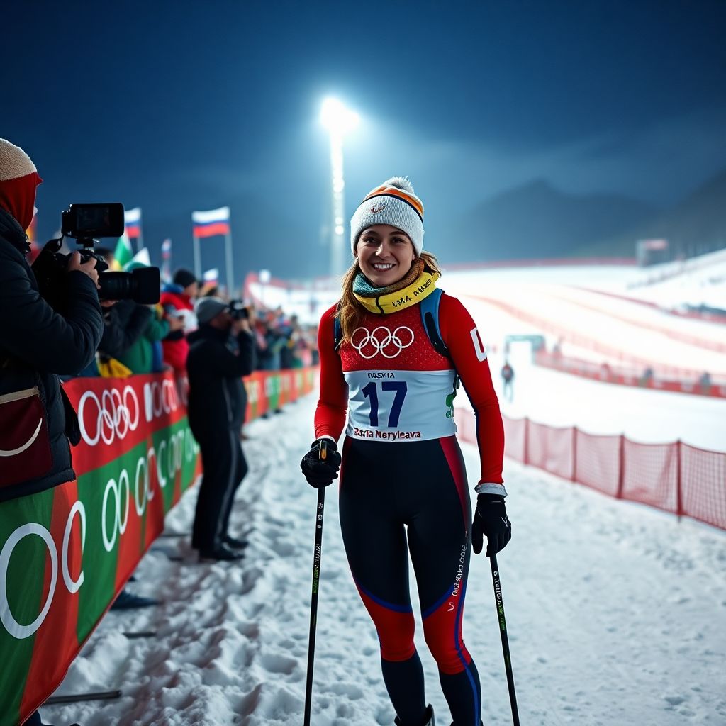 Дарья Непряева на Олимпиаде‑2026: 17‑е место в скиатлоне и символ возврата России
